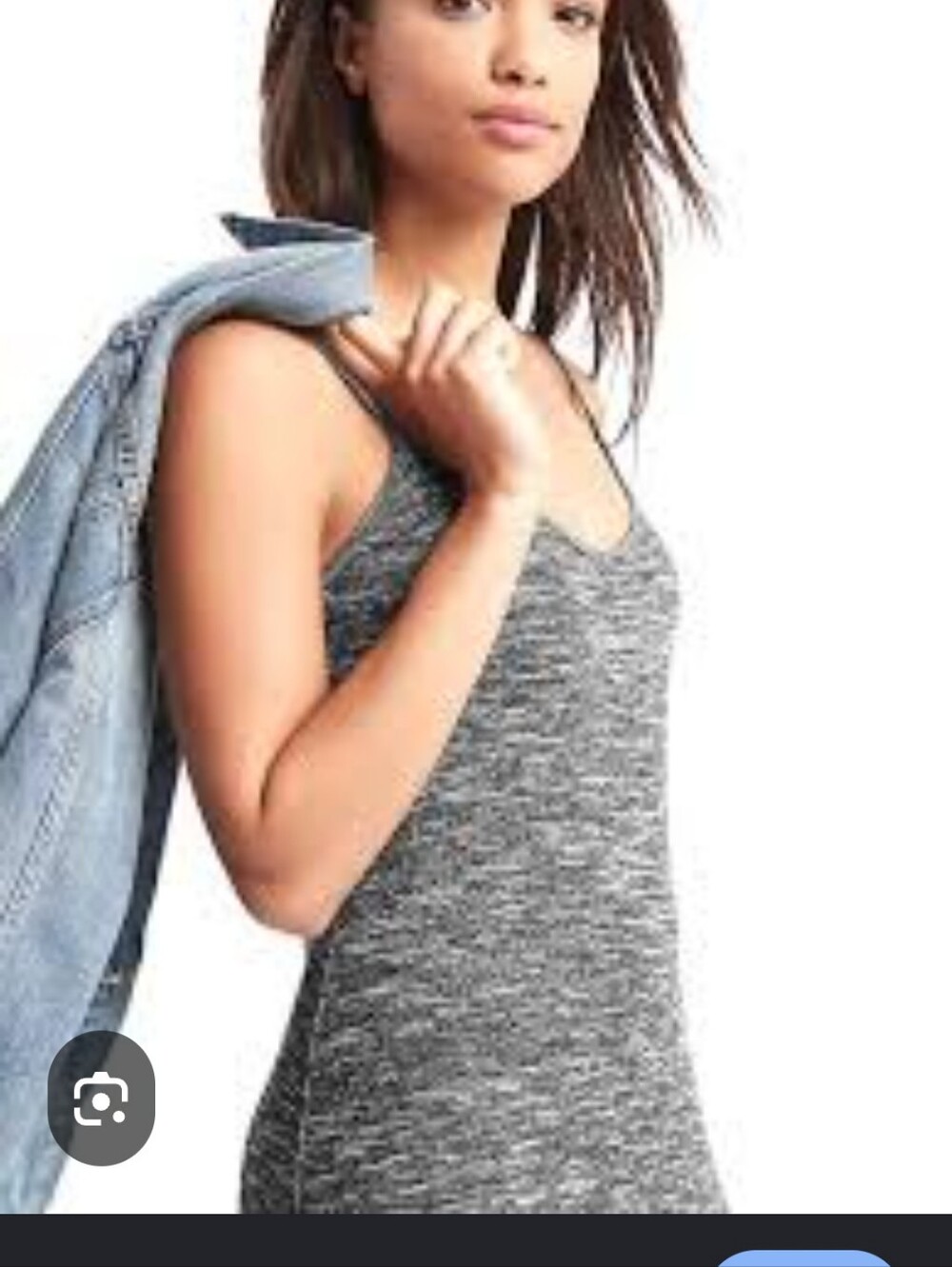 Banana Republic Gray Marled Ribbed Cami
